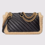 GG Marmont small shoulder bag with wool trim - Image 8
