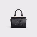 SMALL BOSTON CUIR TRIOMPHE IN SMOOTH CALFSKIN BLACK