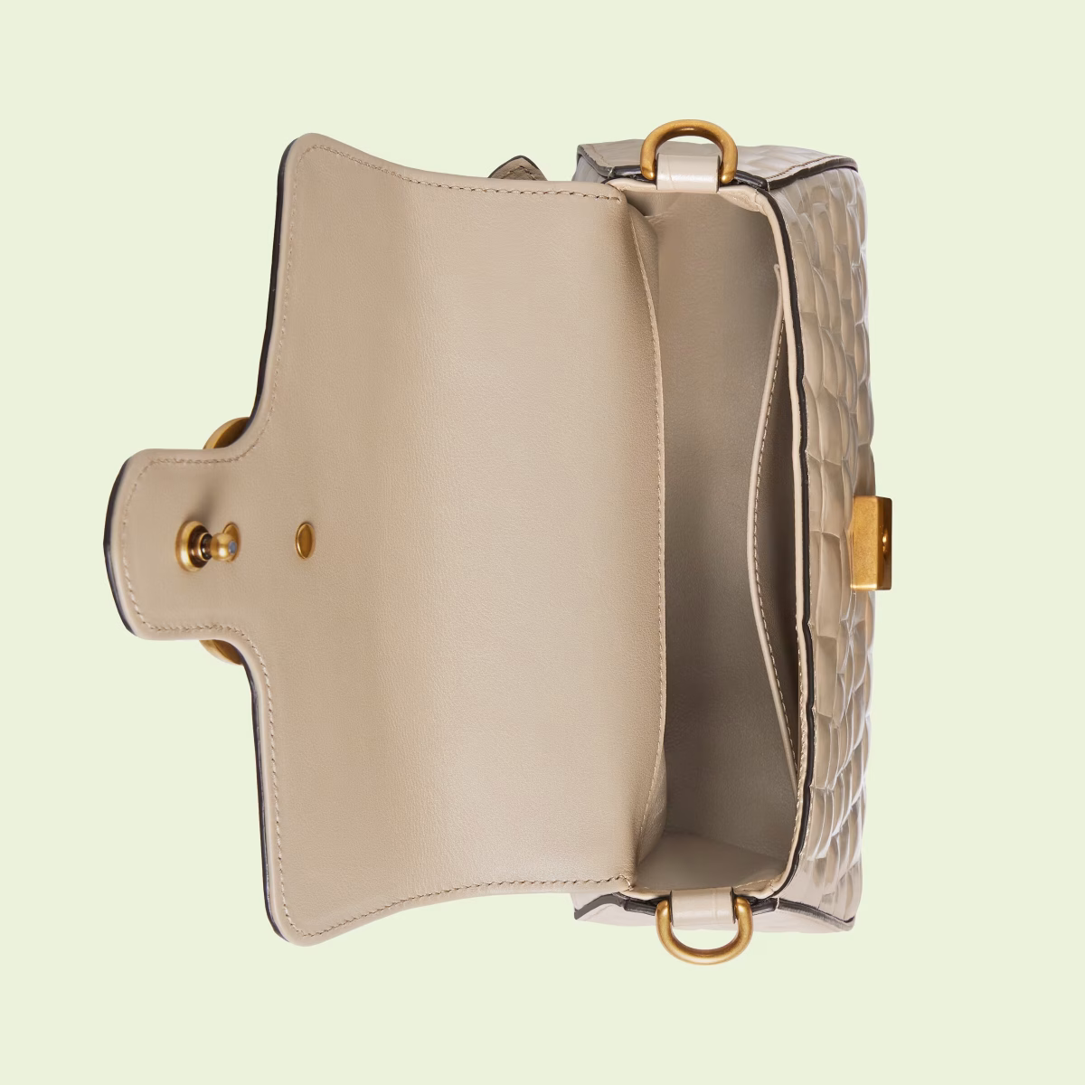 GG Marmont mini crocodile top handle bag - Image 6