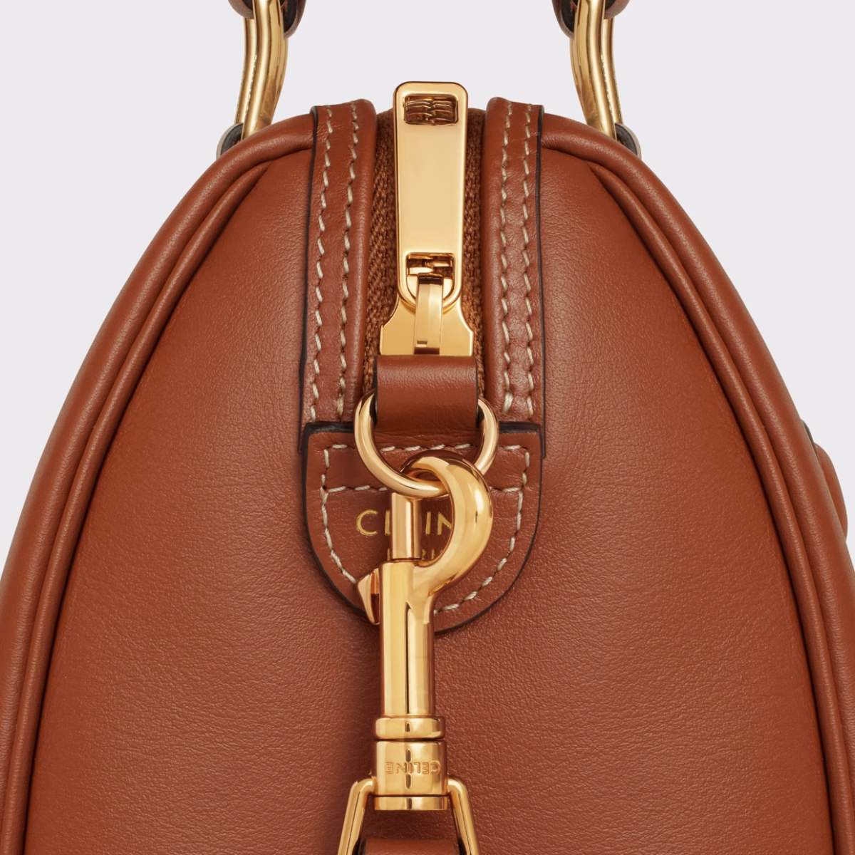 SMALL BOSTON CUIR TRIOMPHE IN SMOOTH CALFSKIN TAN - Image 5