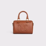 SMALL BOSTON CUIR TRIOMPHE IN SMOOTH CALFSKIN TAN