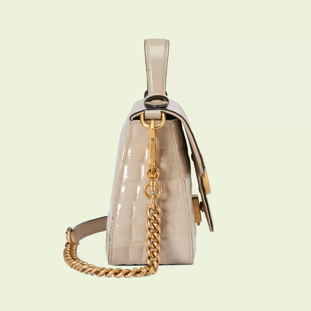 GG Marmont mini crocodile top handle bag - Image 4