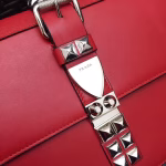 Prada Elektra Shoulder Bag In Red Calfskin - Image 8