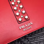 Prada Elektra Shoulder Bag In Red Calfskin - Image 5