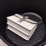 Prada Elektra Shoulder Bag In White Calfskin - Image 4