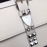 Prada Elektra Shoulder Bag In White Calfskin - Image 6