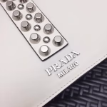 Prada Elektra Shoulder Bag In White Calfskin - Image 5