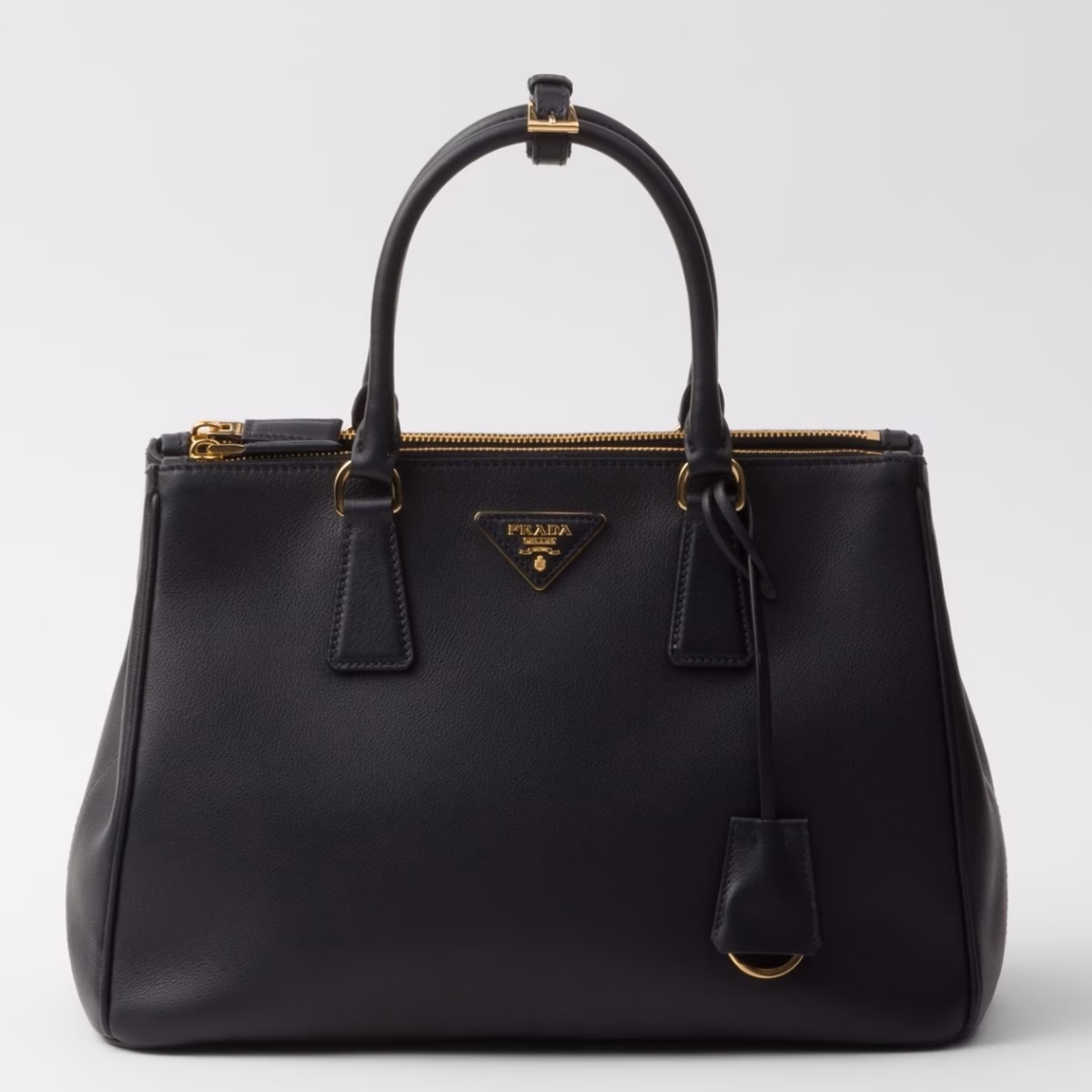 Prada Galleria Large Tote Bag in Black Calfskin - Image 1