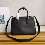 Prada Galleria Large Tote Bag in Black Calfskin - Image 2