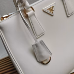 Prada Galleria Large Tote Bag in White Calfskin - Image 11