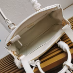 Prada Galleria Large Tote Bag in White Calfskin - Image 3