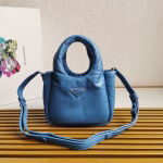 Prada Small Top-handle Bag in Blue Nappa Leather - Image 5