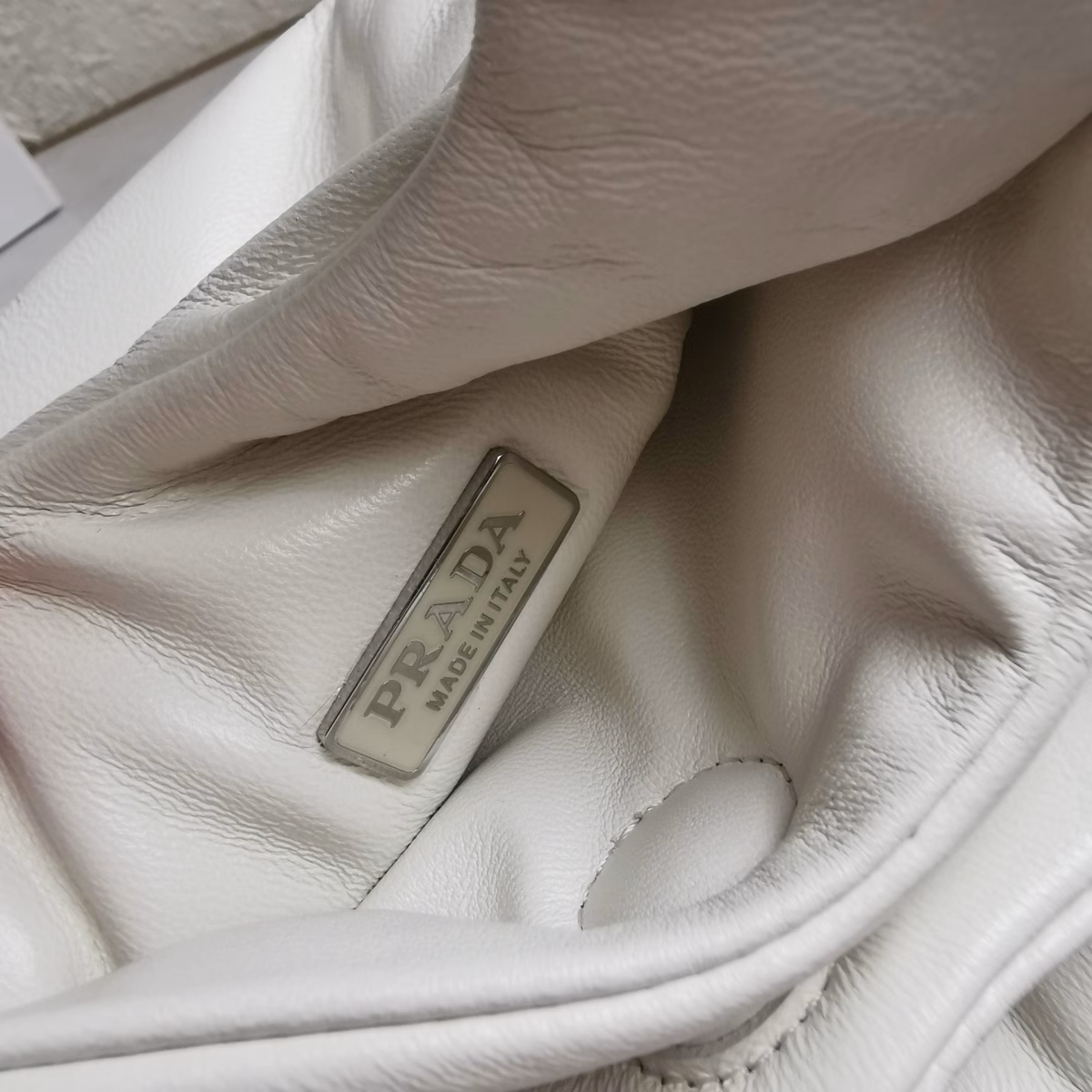 Prada Small Top-handle Bag in White Nappa Leather - Image 2