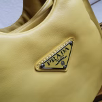 Prada Small Top-handle Bag in Yellow Nappa Leather - Image 3