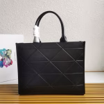 Prada Symbole Large Bag with Topstitching in Black Leather - Image 4