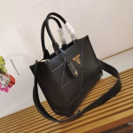 Prada Symbole Small Bag with Topstitching in Black Leather - Image 7