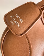 Prada Moon Bag in Caramel Padded Nappa Leather - Image 10
