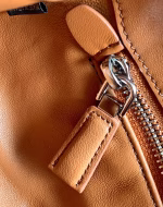 Prada Moon Bag in Caramel Padded Nappa Leather - Image 3