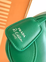 Prada Moon Bag in Green Padded Nappa Leather - Image 4