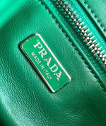 Prada Moon Bag in Green Padded Nappa Leather - Image 3