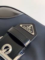 Prada Moon Bag in Black Padded Nappa Leather - Image 10
