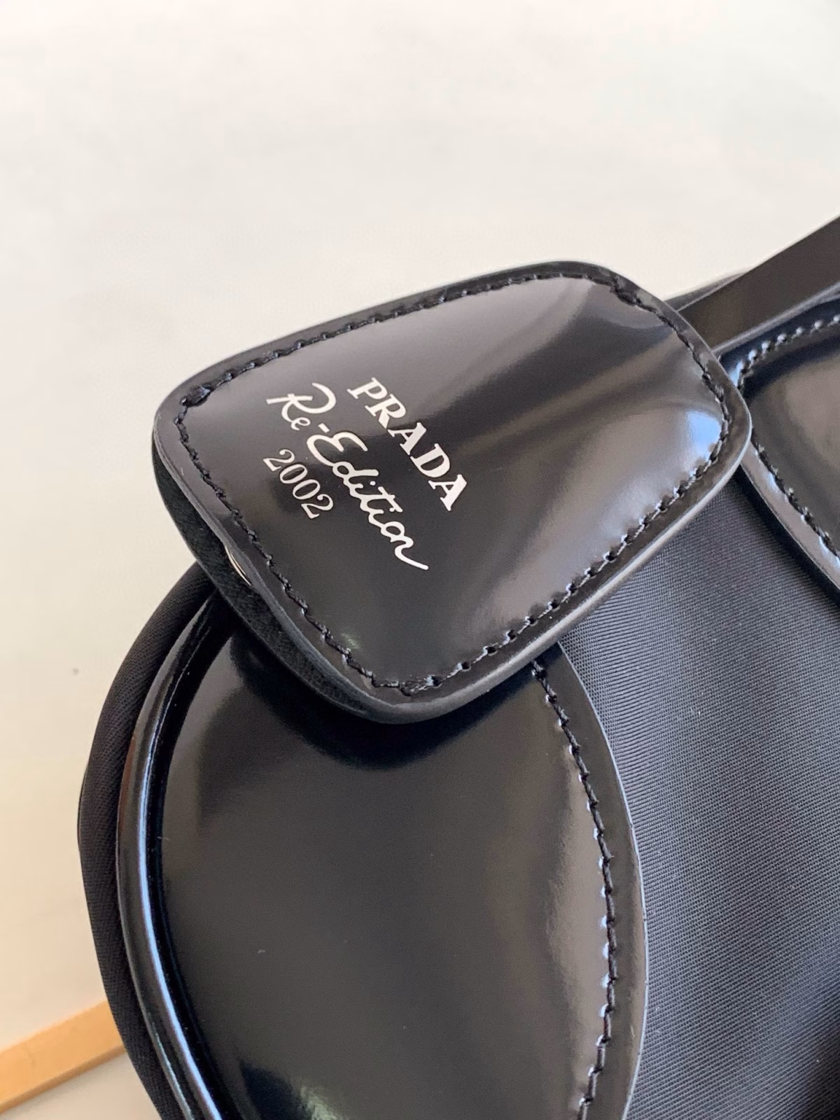 Prada Moon Bag in Black Padded Nappa Leather - Image 4