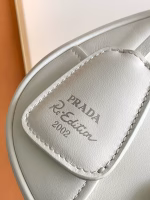 Prada Moon Bag in White Padded Nappa Leather - Image 10