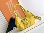 Prada Moon Bag in Yellow Padded Nappa Leather - Image 6