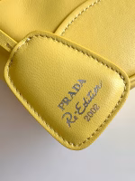 Prada Moon Bag in Yellow Padded Nappa Leather - Image 2