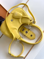 Prada Moon Bag in Yellow Padded Nappa Leather - Image 3