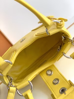 Prada Moon Bag in Yellow Padded Nappa Leather - Image 5