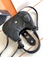 Prada Moon Bag in Black Re-Nylon and Leather - Image 9