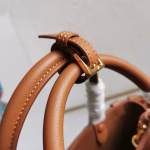 Prada Buckle Small Bag with Double Belt in Brown Leather - Image 7