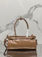 Prada Medium Tote Bag in Brown Soft Leather - Image 6