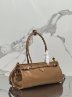 Prada Medium Tote Bag in Brown Soft Leather - Image 5