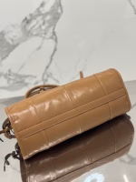 Prada Medium Tote Bag in Brown Soft Leather - Image 4