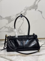 Prada Medium Tote Bag in Black Soft Leather - Image 9