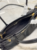 Prada Medium Tote Bag in Black Soft Leather - Image 4