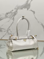 Prada Medium Tote Bag in Ivory Soft Leather - Image 7