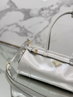 Prada Medium Tote Bag in Ivory Soft Leather - Image 8