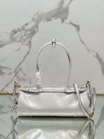 Prada Medium Tote Bag in Ivory Soft Leather - Image 9