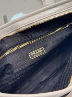 Prada Medium Tote Bag in Ivory Soft Leather - Image 5