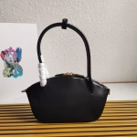 Prada Arque Shoulder Bag with Flap in Brown Leather - Image 11
