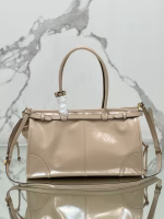 Prada Large Tote Bag in Beige Soft Leather - Image 4