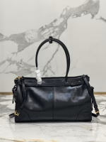 Prada Large Tote Bag in Black Soft Leather - Image 7