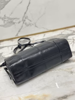 Prada Large Tote Bag in Black Soft Leather - Image 3