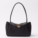Prada Arque Shoulder Bag with Flap in Beige Leather - Image 6