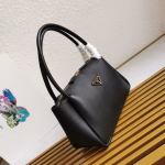 Prada Arque Shoulder Bag with Flap in Beige Leather - Image 10
