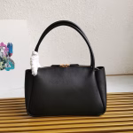Prada Arque Shoulder Bag with Flap in Beige Leather - Image 2