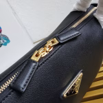 Prada Arque Shoulder Bag with Flap in Beige Leather - Image 3
